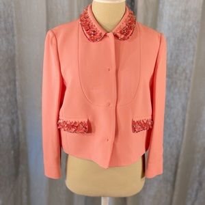MIU MIU Pink Embellished Woman’s Jacket